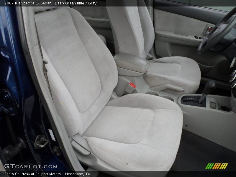 Deep Ocean Blue / Gray 2007 Kia Spectra EX Sedan