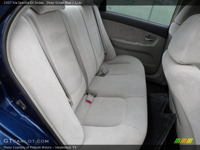 Deep Ocean Blue / Gray 2007 Kia Spectra EX Sedan