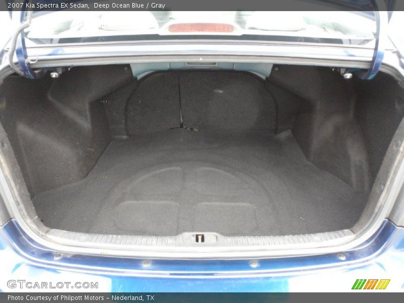Deep Ocean Blue / Gray 2007 Kia Spectra EX Sedan