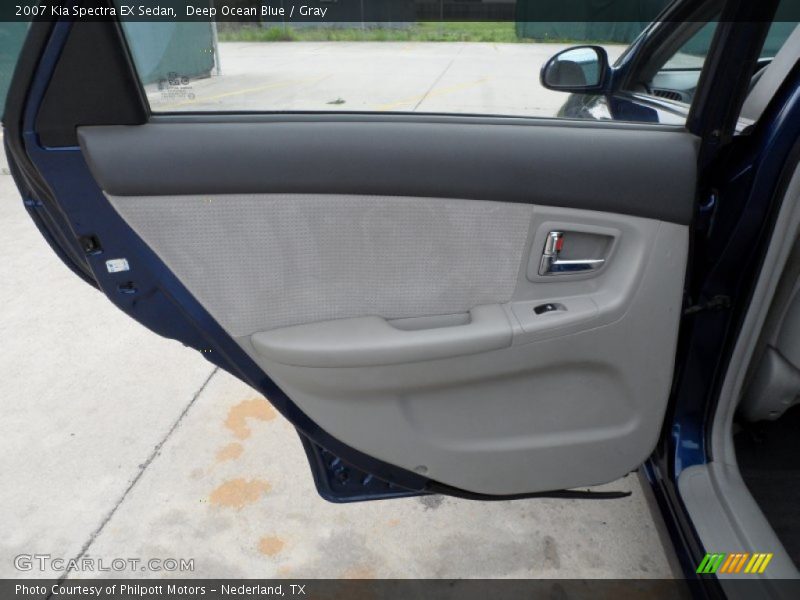 Deep Ocean Blue / Gray 2007 Kia Spectra EX Sedan