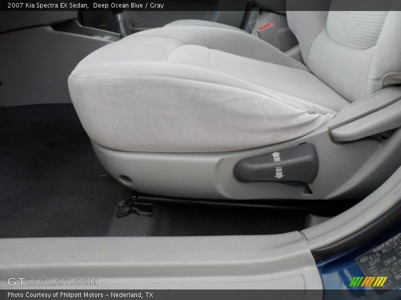 Deep Ocean Blue / Gray 2007 Kia Spectra EX Sedan