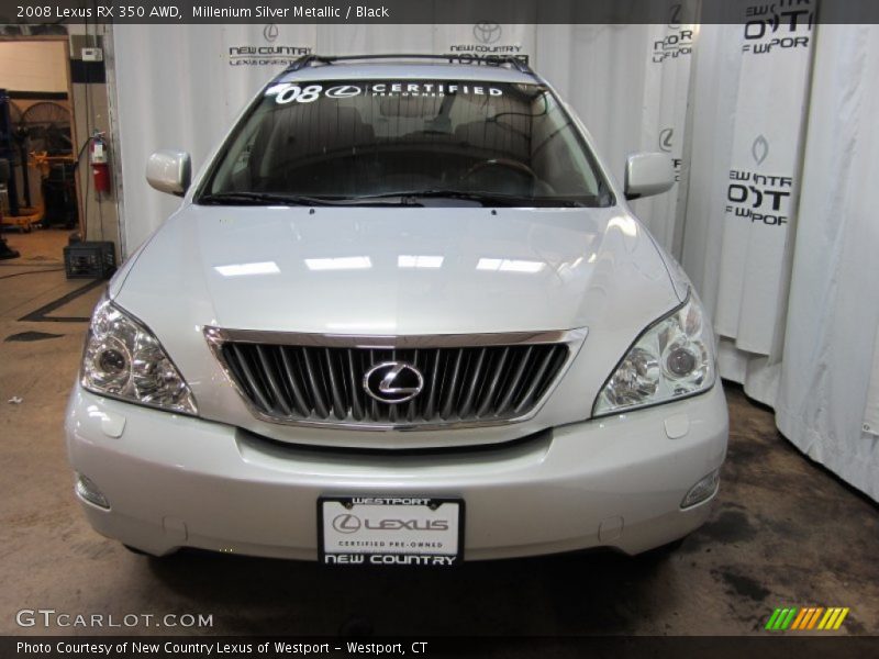 Millenium Silver Metallic / Black 2008 Lexus RX 350 AWD