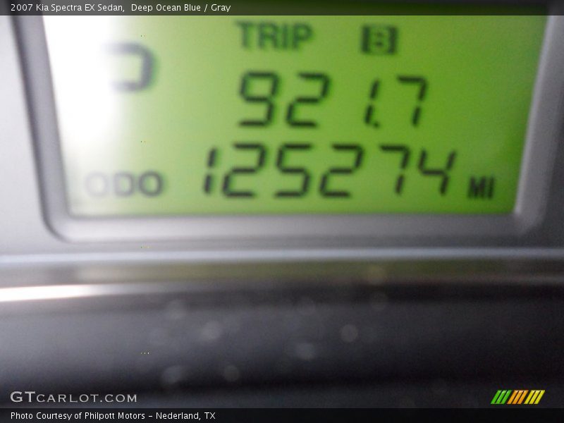 Deep Ocean Blue / Gray 2007 Kia Spectra EX Sedan