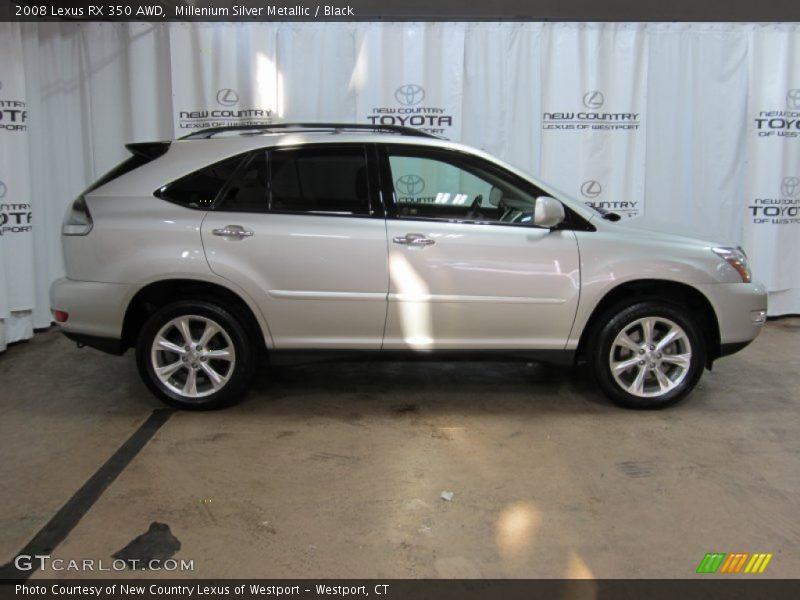 Millenium Silver Metallic / Black 2008 Lexus RX 350 AWD