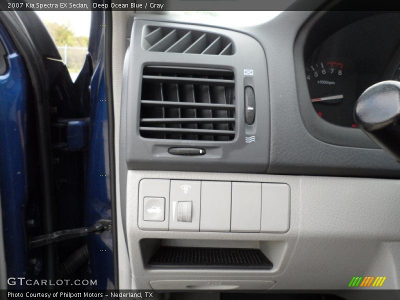 Deep Ocean Blue / Gray 2007 Kia Spectra EX Sedan