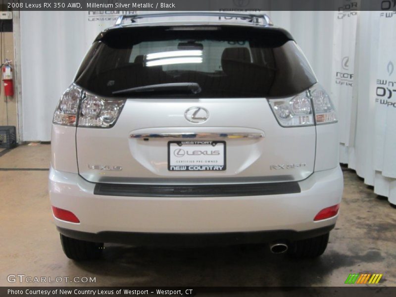 Millenium Silver Metallic / Black 2008 Lexus RX 350 AWD