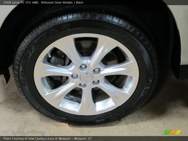 Millenium Silver Metallic / Black 2008 Lexus RX 350 AWD