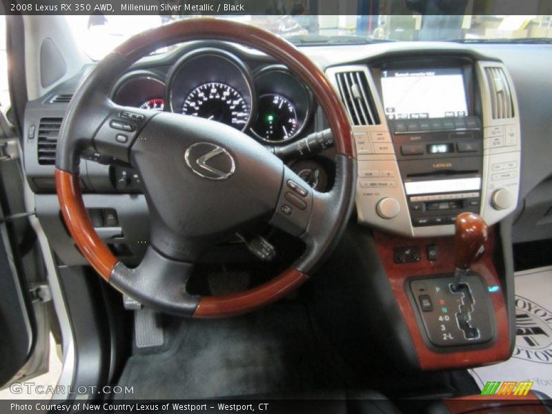 Millenium Silver Metallic / Black 2008 Lexus RX 350 AWD