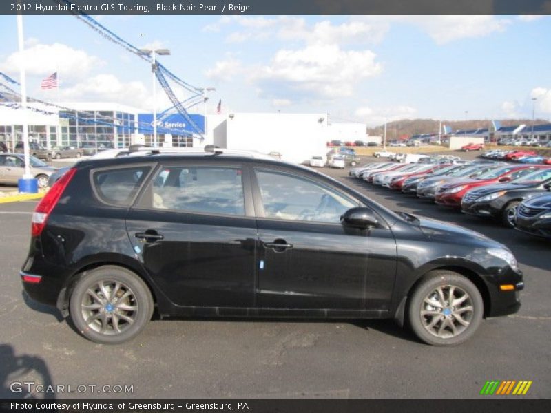 Black Noir Pearl / Beige 2012 Hyundai Elantra GLS Touring