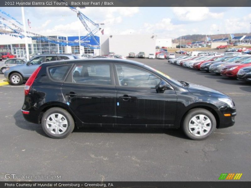 Black Noir Pearl / Black 2012 Hyundai Elantra GLS Touring