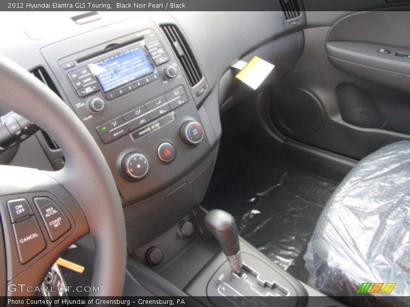 Black Noir Pearl / Black 2012 Hyundai Elantra GLS Touring