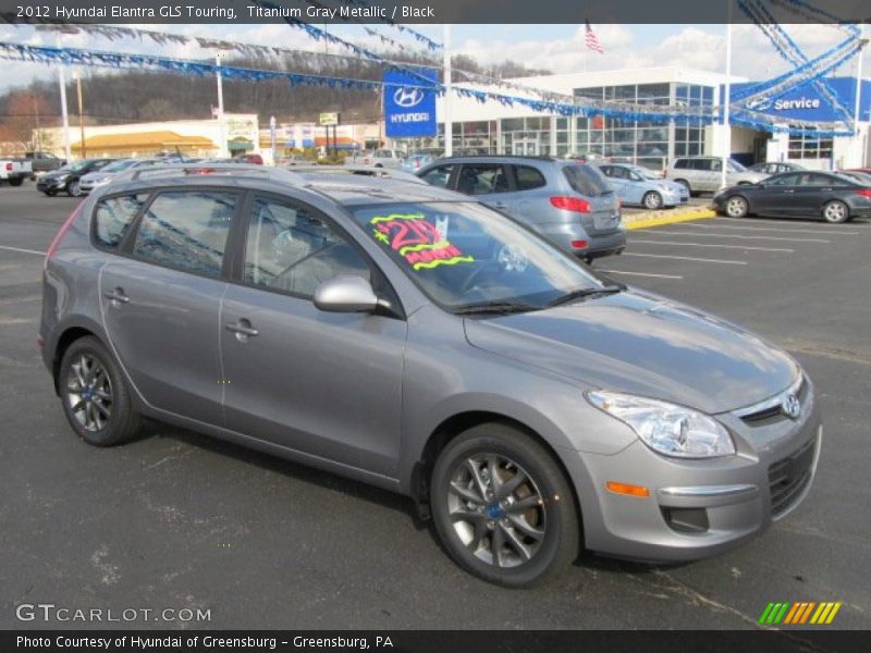 Titanium Gray Metallic / Black 2012 Hyundai Elantra GLS Touring