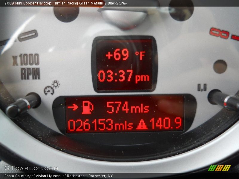 British Racing Green Metallic / Black/Grey 2009 Mini Cooper Hardtop