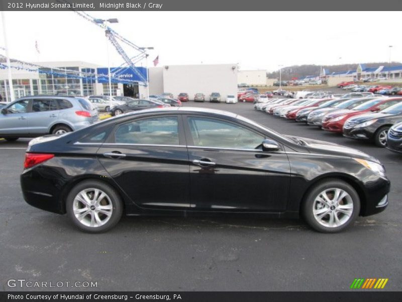 Midnight Black / Gray 2012 Hyundai Sonata Limited