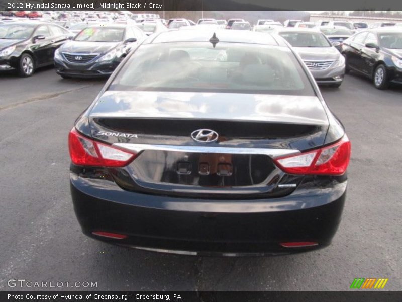 Midnight Black / Gray 2012 Hyundai Sonata Limited