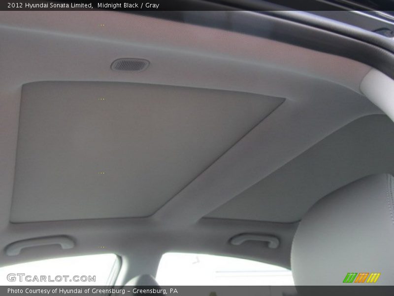 Midnight Black / Gray 2012 Hyundai Sonata Limited