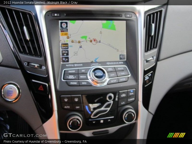Midnight Black / Gray 2012 Hyundai Sonata Limited