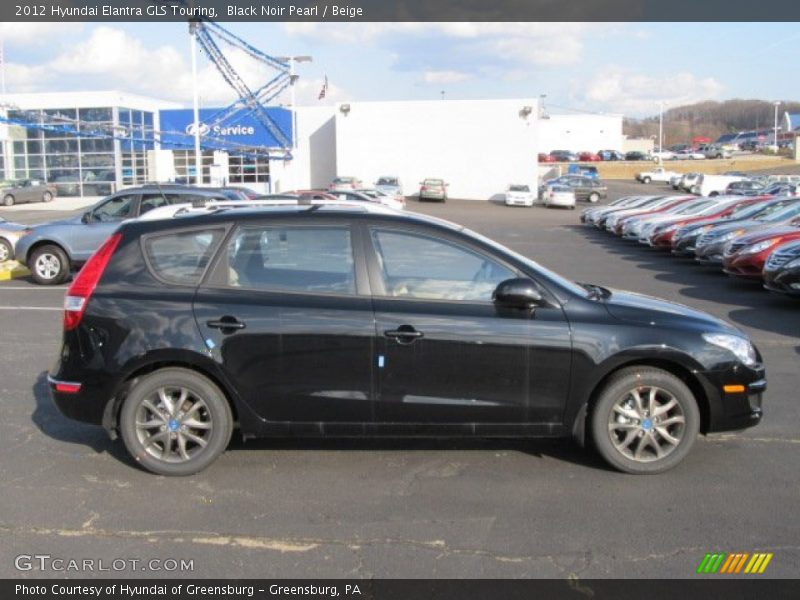 Black Noir Pearl / Beige 2012 Hyundai Elantra GLS Touring
