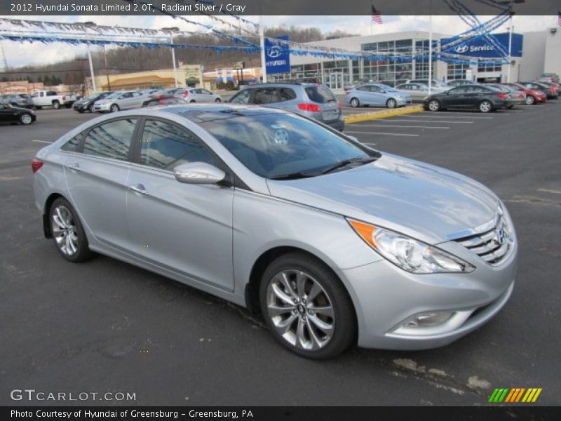 Radiant Silver / Gray 2012 Hyundai Sonata Limited 2.0T