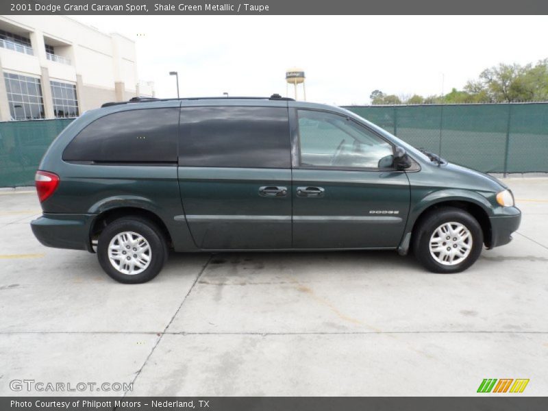 Shale Green Metallic / Taupe 2001 Dodge Grand Caravan Sport