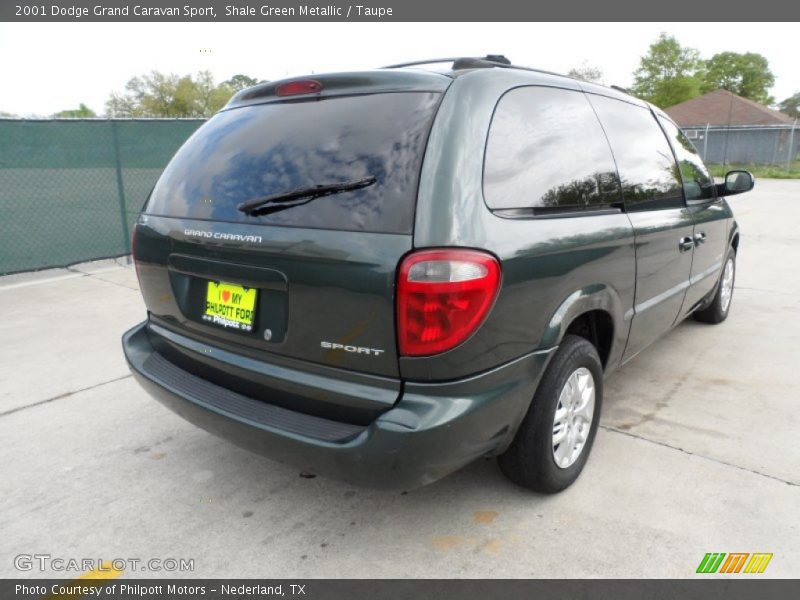 Shale Green Metallic / Taupe 2001 Dodge Grand Caravan Sport