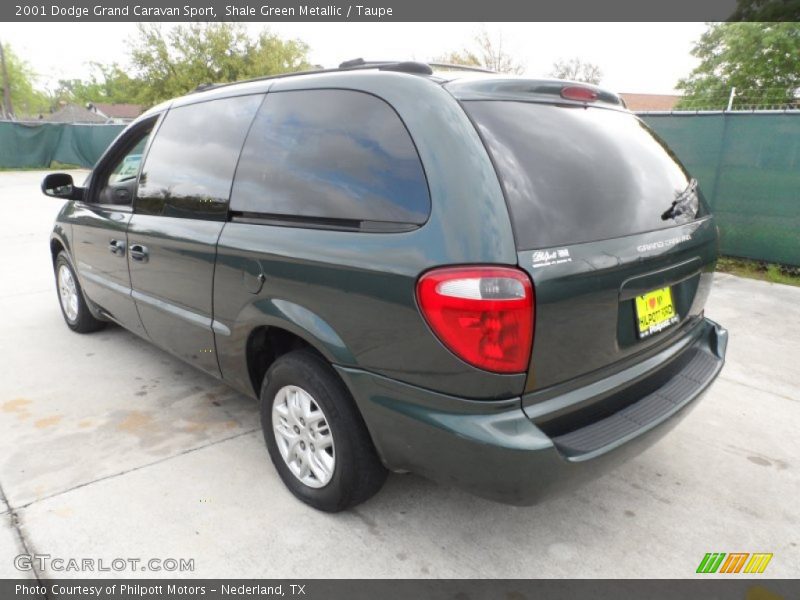 Shale Green Metallic / Taupe 2001 Dodge Grand Caravan Sport