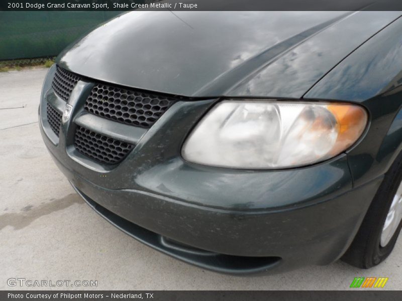 Shale Green Metallic / Taupe 2001 Dodge Grand Caravan Sport