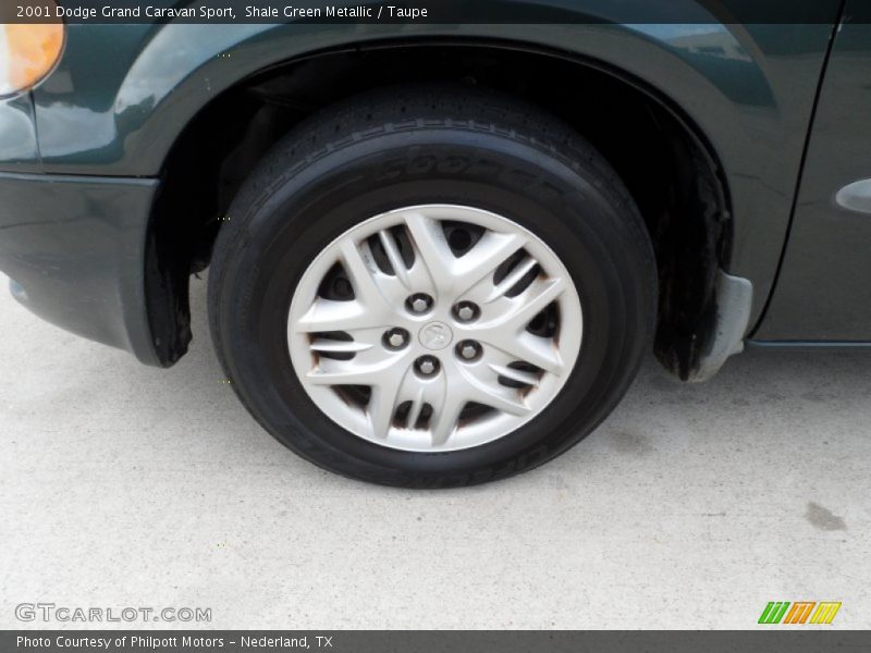 Shale Green Metallic / Taupe 2001 Dodge Grand Caravan Sport