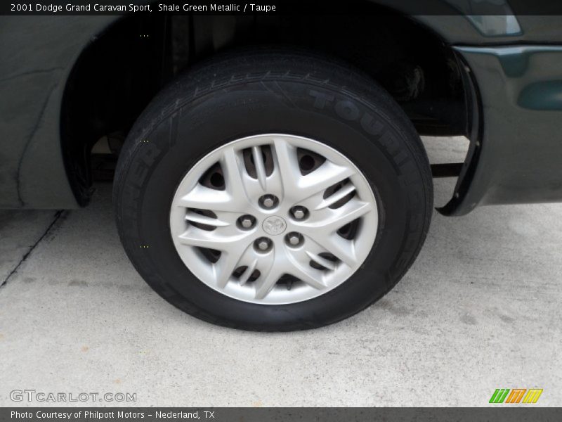 Shale Green Metallic / Taupe 2001 Dodge Grand Caravan Sport