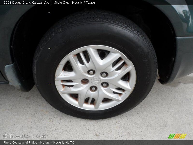 Shale Green Metallic / Taupe 2001 Dodge Grand Caravan Sport