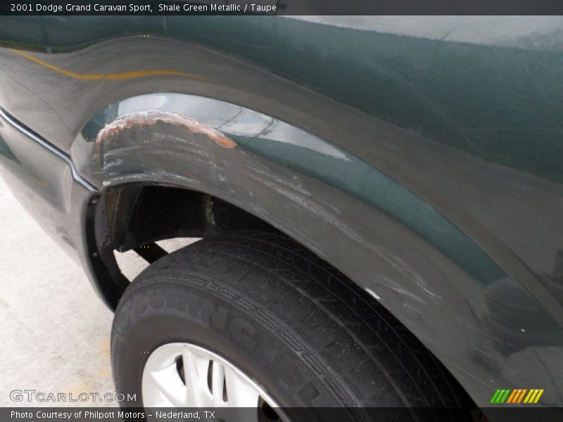 Shale Green Metallic / Taupe 2001 Dodge Grand Caravan Sport