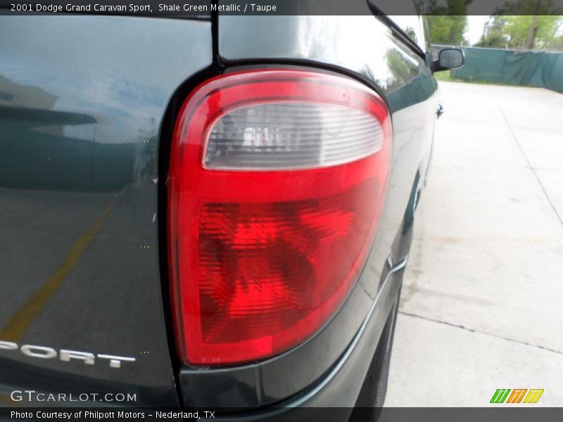 Shale Green Metallic / Taupe 2001 Dodge Grand Caravan Sport