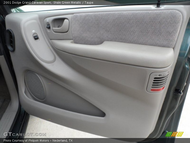 Shale Green Metallic / Taupe 2001 Dodge Grand Caravan Sport