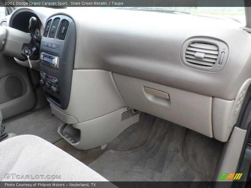 Shale Green Metallic / Taupe 2001 Dodge Grand Caravan Sport