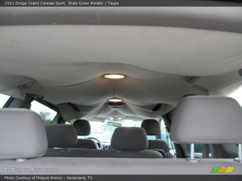 Shale Green Metallic / Taupe 2001 Dodge Grand Caravan Sport