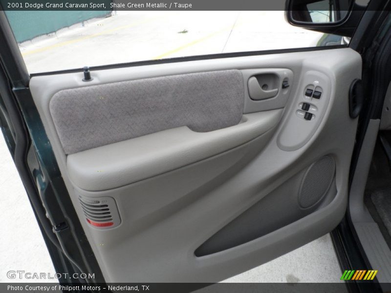 Shale Green Metallic / Taupe 2001 Dodge Grand Caravan Sport