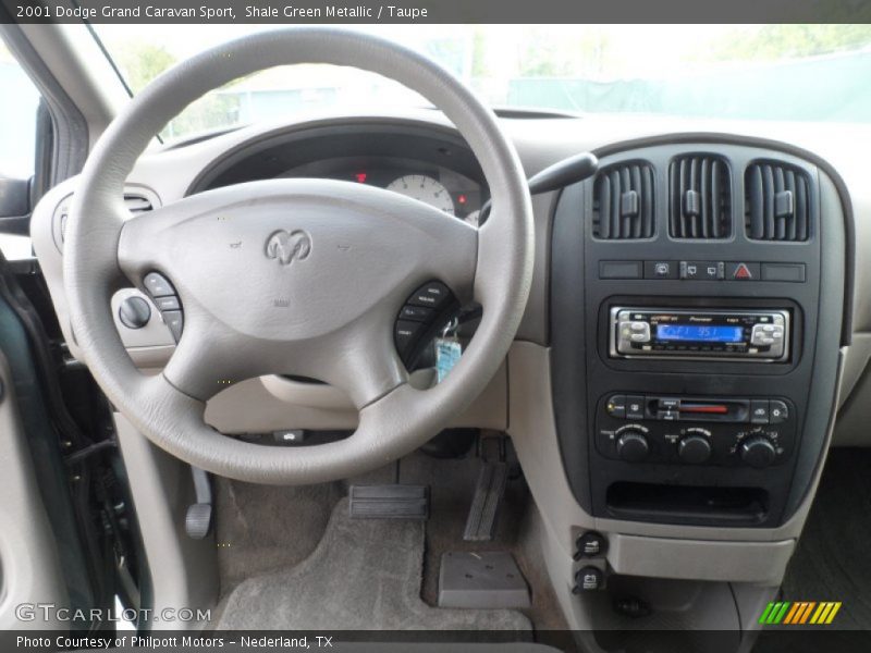 Shale Green Metallic / Taupe 2001 Dodge Grand Caravan Sport