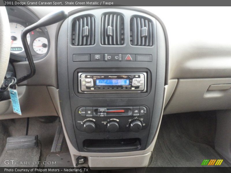 Shale Green Metallic / Taupe 2001 Dodge Grand Caravan Sport