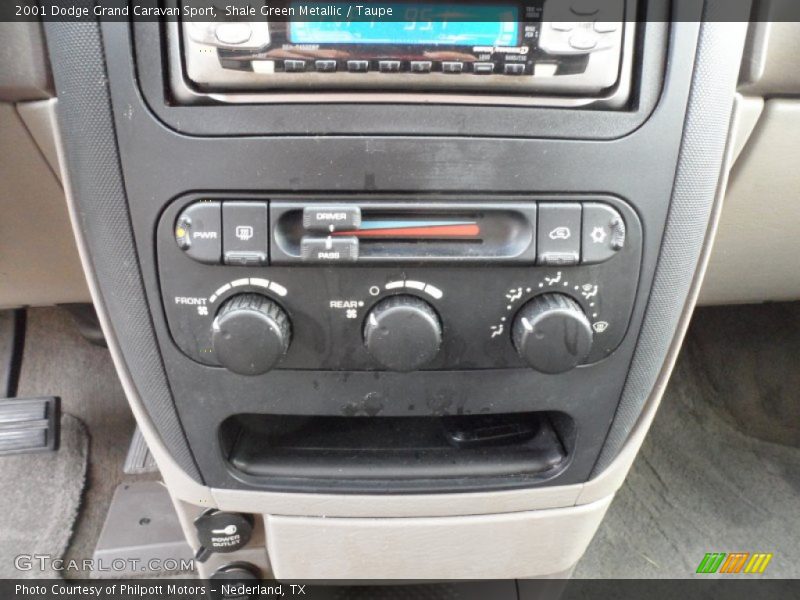 Shale Green Metallic / Taupe 2001 Dodge Grand Caravan Sport