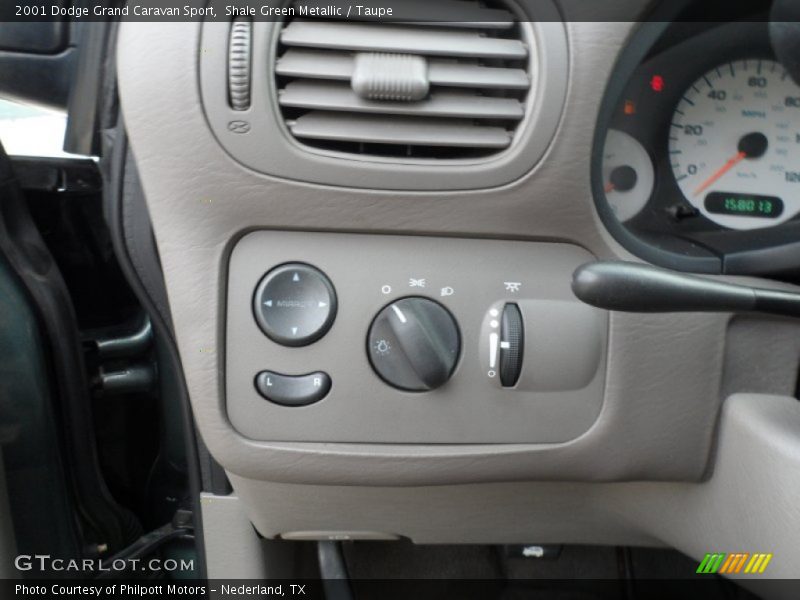 Shale Green Metallic / Taupe 2001 Dodge Grand Caravan Sport