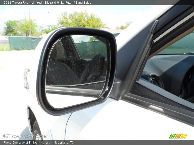Blizzard White Pearl / Sand Beige 2012 Toyota RAV4 Limited