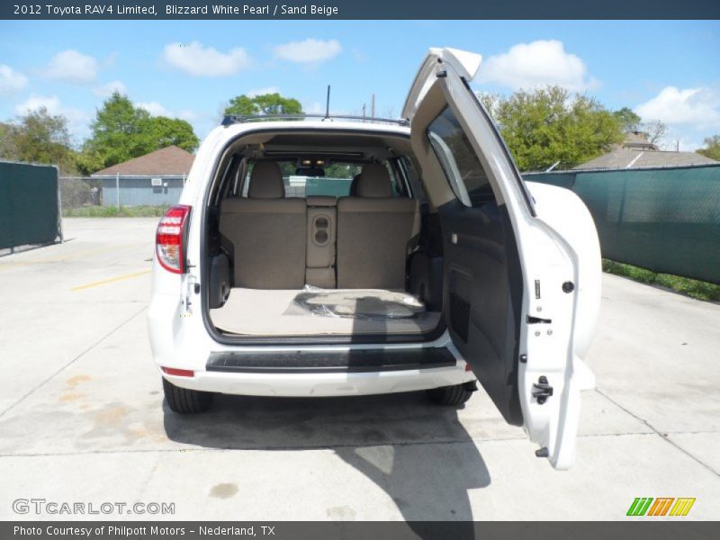 Blizzard White Pearl / Sand Beige 2012 Toyota RAV4 Limited
