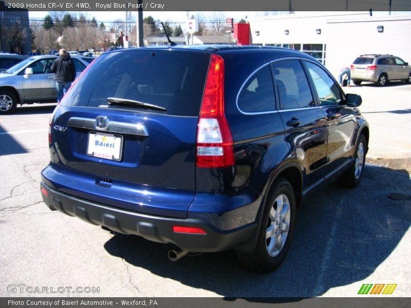 Royal Blue Pearl / Gray 2009 Honda CR-V EX 4WD