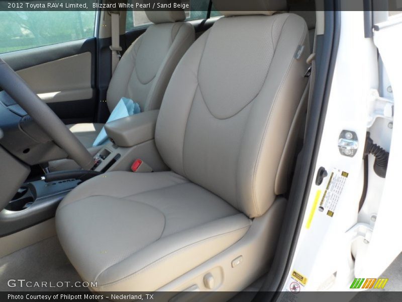  2012 RAV4 Limited Sand Beige Interior