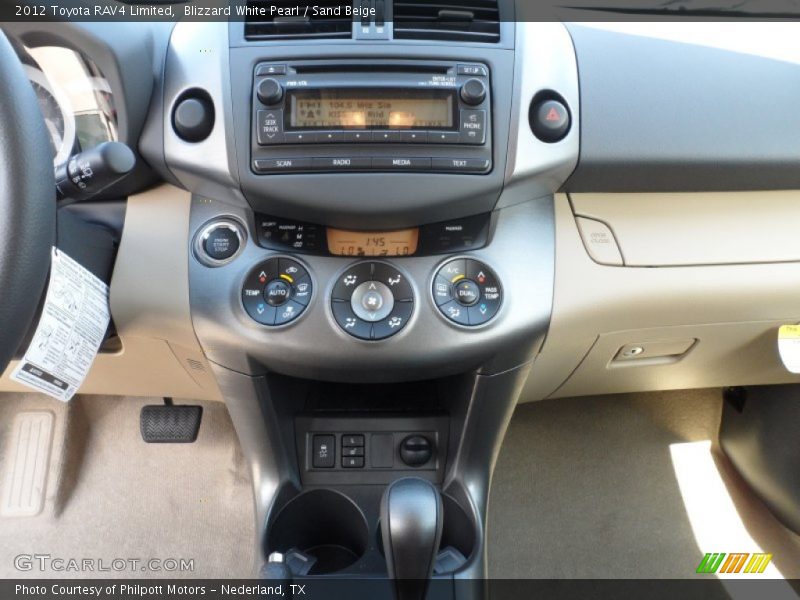 Blizzard White Pearl / Sand Beige 2012 Toyota RAV4 Limited