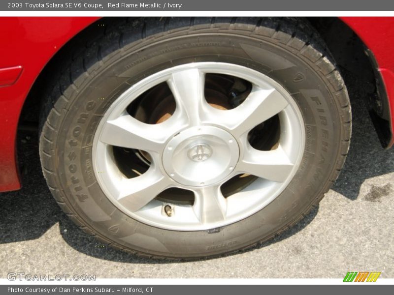 Red Flame Metallic / Ivory 2003 Toyota Solara SE V6 Coupe