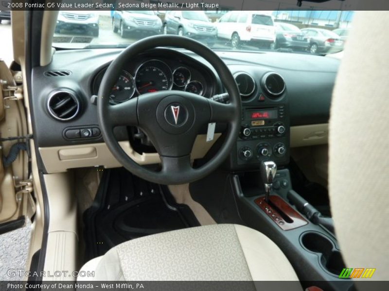 Sedona Beige Metallic / Light Taupe 2008 Pontiac G6 Value Leader Sedan