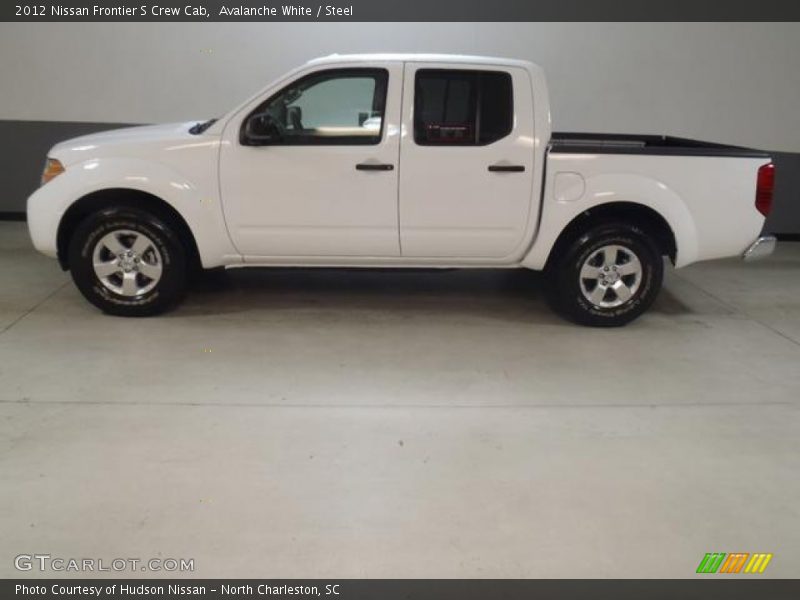 Avalanche White / Steel 2012 Nissan Frontier S Crew Cab