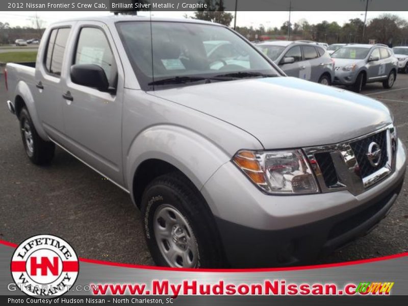 Brilliant Silver Metallic / Graphite 2012 Nissan Frontier S Crew Cab