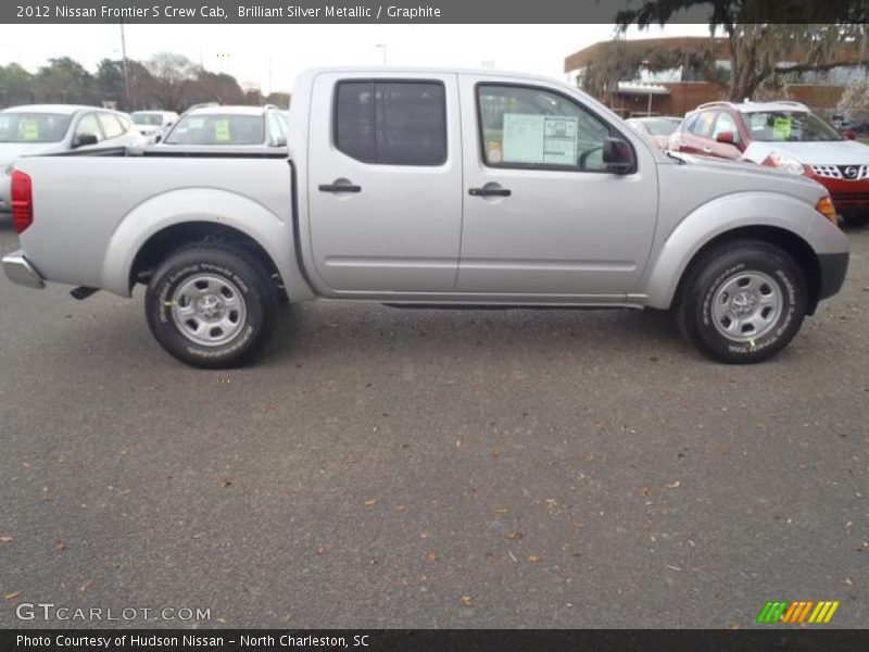 Brilliant Silver Metallic / Graphite 2012 Nissan Frontier S Crew Cab